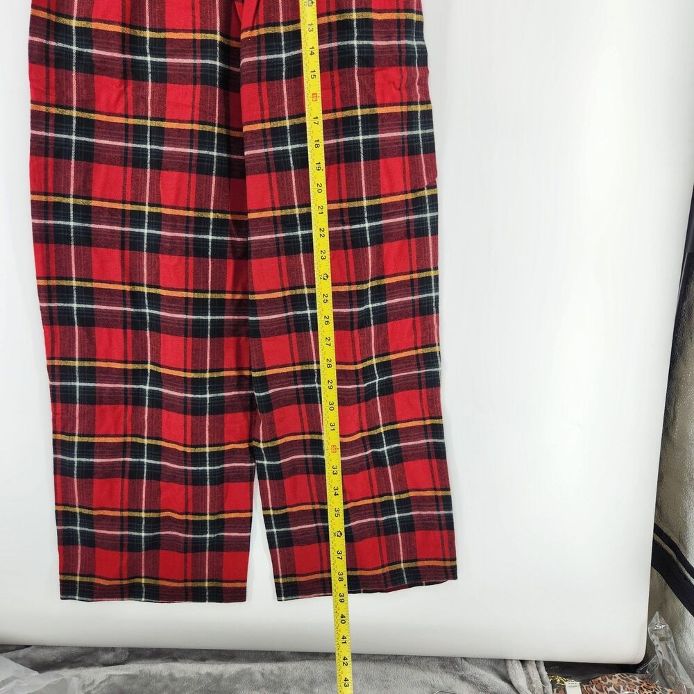 NWT SKIMS‎ Medium Brick Red Holiday Plaid Flannel Pajama Set NWT - Picture 16 of 16